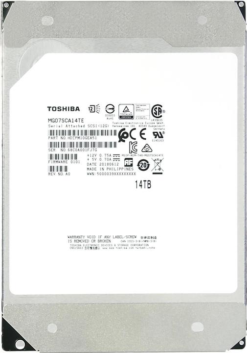 Actual product image Toshiba MG07ACA Series (14 TB, 3.5")
