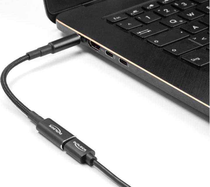 Immagine prodotto Delock Cavo adattatore per cavo di ricarica per notebook presa USB Type-C™ a spina HP 4,5 x 3,0 mm