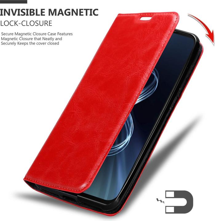 Produktbild Cadorabo Book Invis. Magnet Hülle (Asus Zenfone 8)