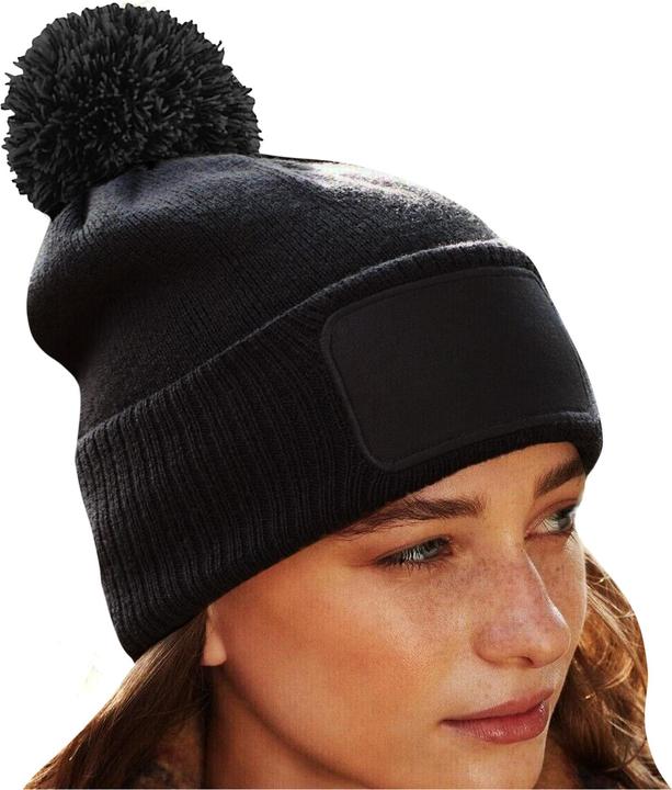 Actual product image Beechfield Unisex Adult Snowstar Patch Beanie