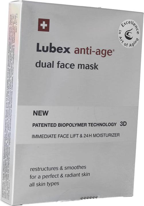 Actual product image Lubex anti-age dual face mask (396 ml)