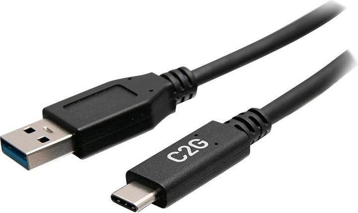 Actual product image C2G 6in USB-C to USB-A SuperSpeed USB 5G (0.15 m, USB 3.2 Gen 1, 30 W)