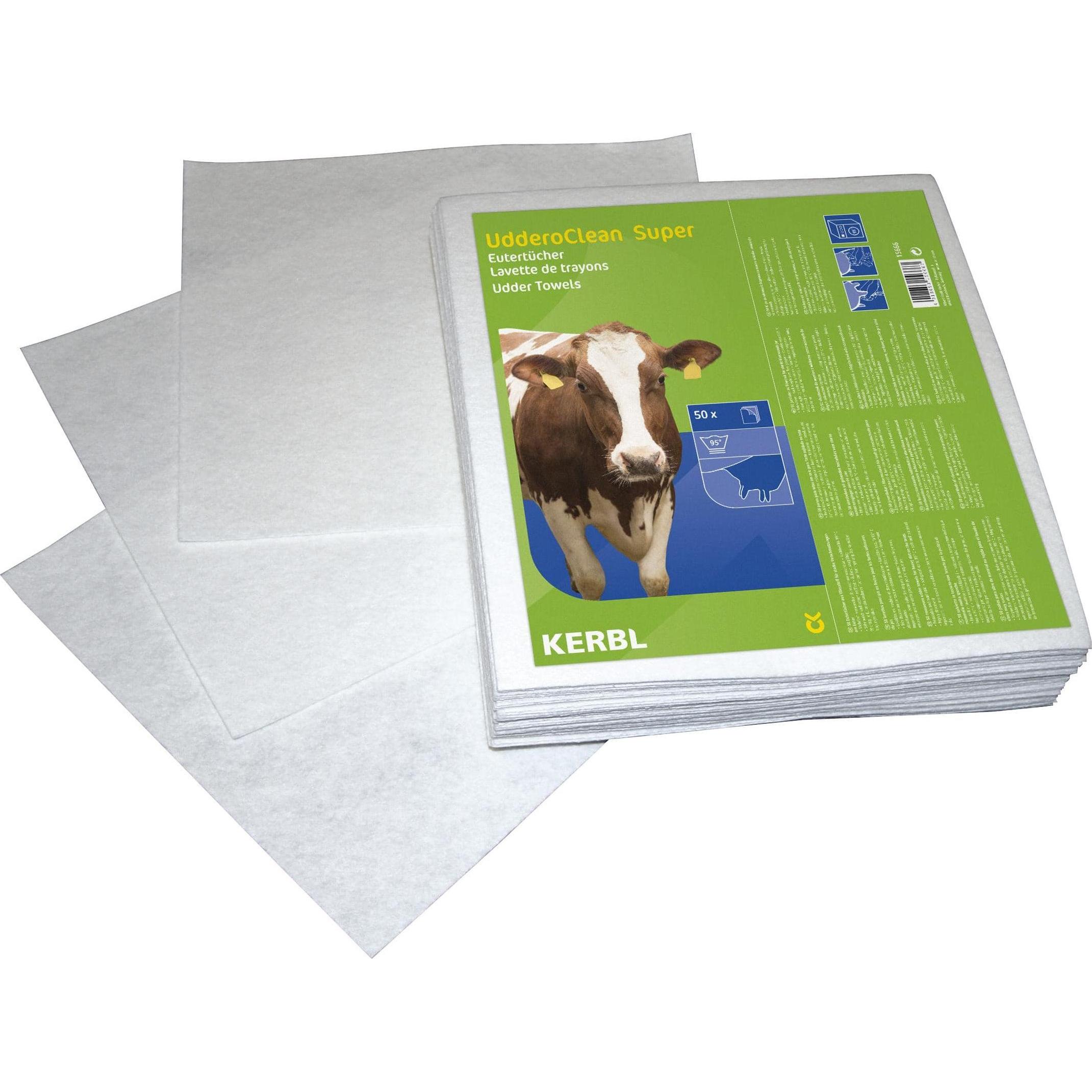 Meilleurs prix pour Kerbl Drap pour mamelles Uddero Clean 50 pcs, réutilisable, 34 x 37 cm, Hygiène animale