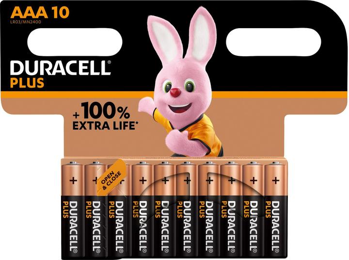Immagine prodotto Duracell Plus Power Boost Micro (AAA)-Batterie Alkali-Mangan 1.5 V 10 St. (10 pz., AAA / LR03 / Micro / R03 / AM4 / MN2400 / KR03)