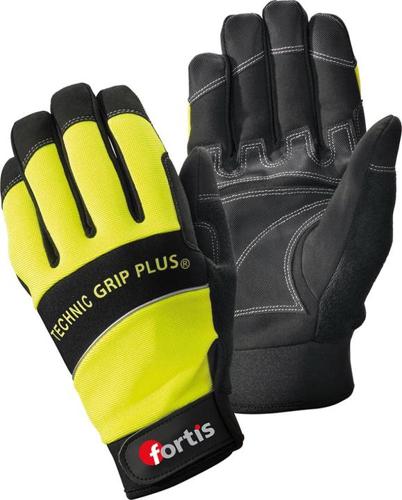 Produktbild Fortis Handschuh Technic Grip +, Gr. 8, gelb/schwer (8)