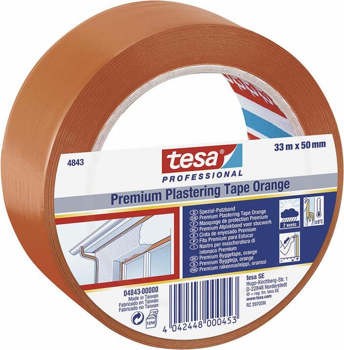 Actual product image tesa Winter band orange (L x W) 33 m (50 mm)