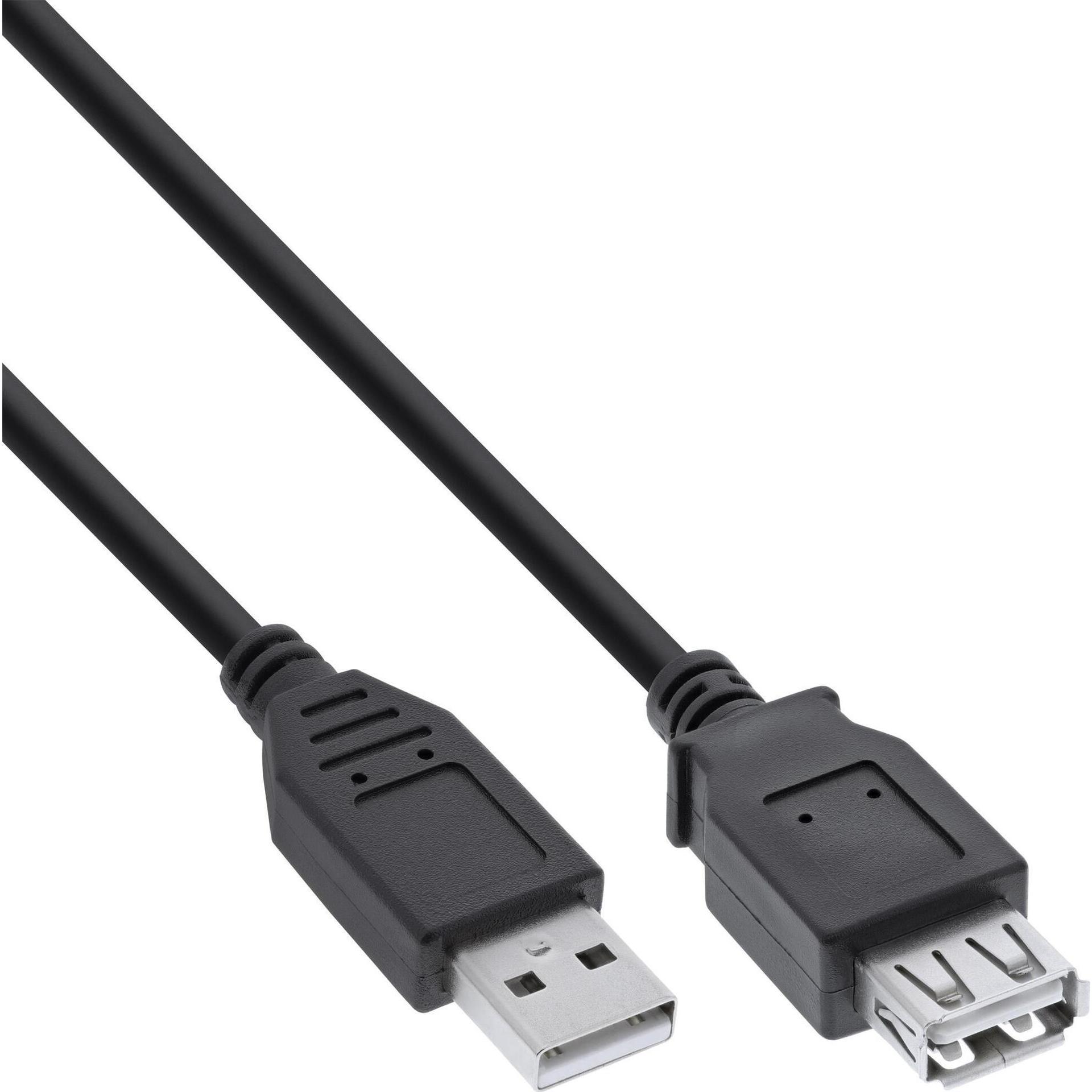 InLine USB 2.0 Verlängerung (0.50 m, USB 2.0), USB Kabel