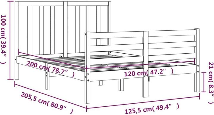 Produktbild vidaXL Catarina (120 x 200 cm)