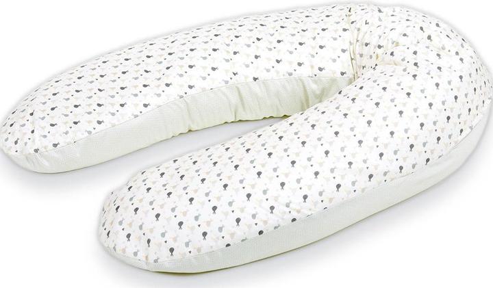 Immagine prodotto Träumeland Cuscino da allattamento Birdie grigio (190 cm)