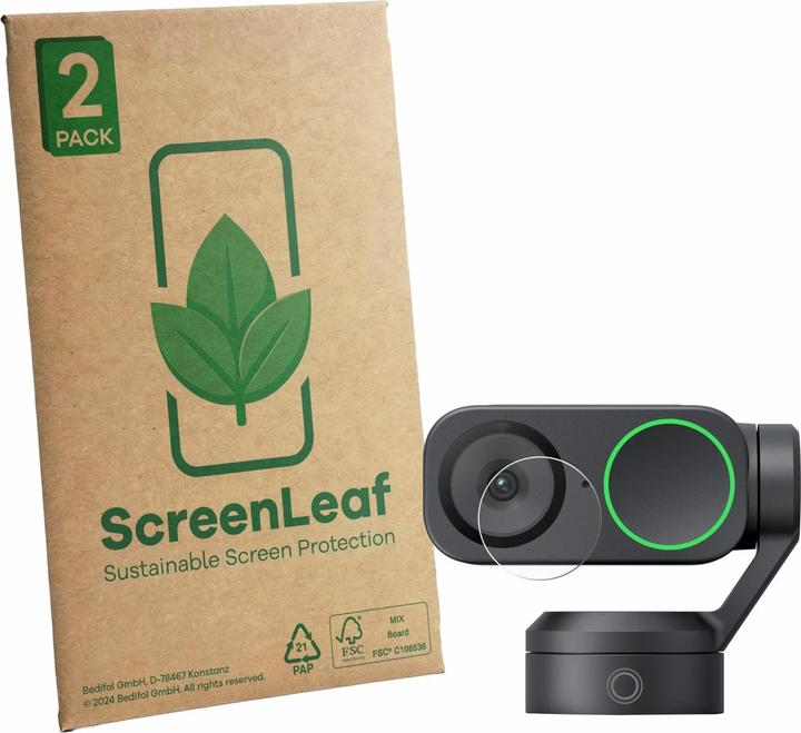Produktbild ScreenLeaf Schutzfolie für Insta360 Link 2 (Linse) nachhaltiger Displayschutz Display Schutz Folie Klar