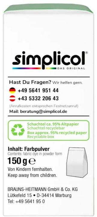 Actual product image Simplicol Textile colour expert (Apple green, 150 ml)