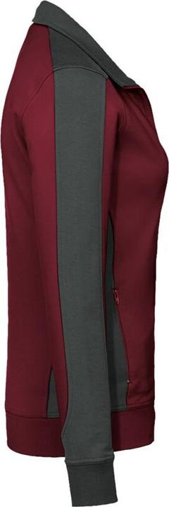 Actual product image Hakro Ladies' Contrast Performance sweat jacket wine red/anthr. 6XL (6XL)
