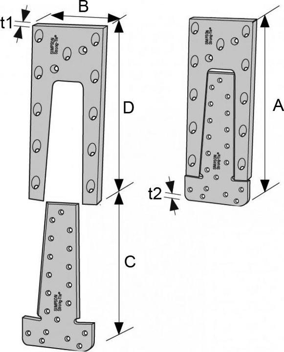 Produktbild Simpson Sst Hirnholzverbinder (Verbindungsbeschlag, 1 Stk.)