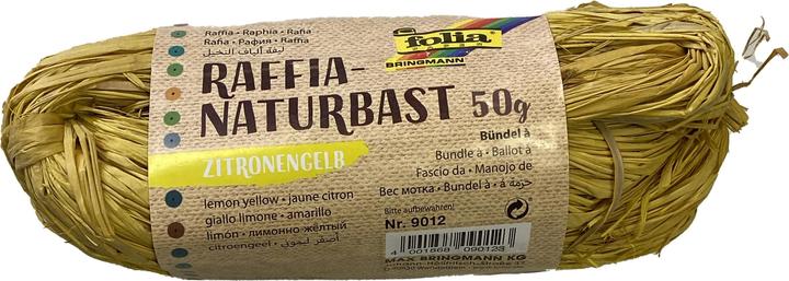 Produktbild Folia Bringmann Naturbast Raffia 50g Zitronengelb (1 x)
