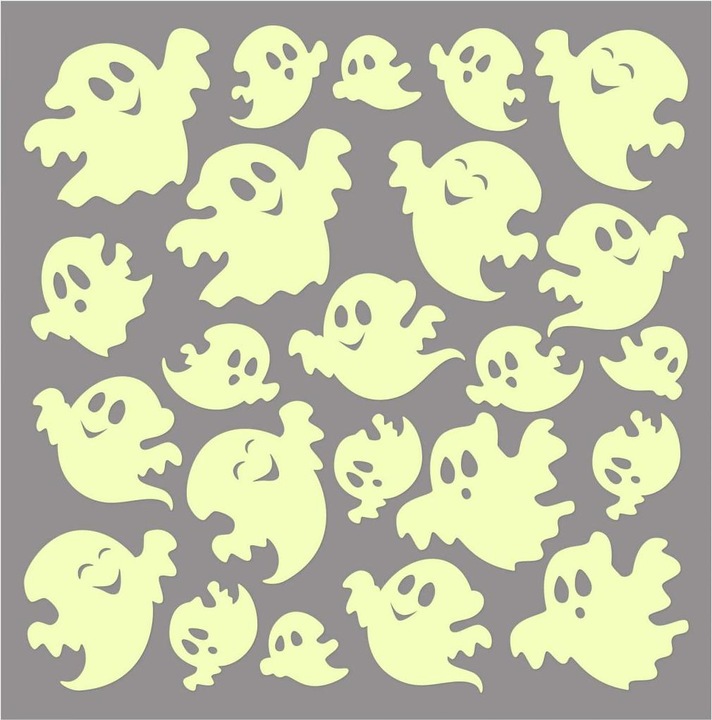 Image du produit Trenddeko Stickers lumineux Esprits amusants (21 x 21 cm)
