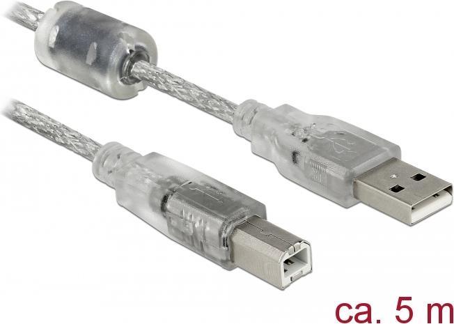 Image du produit Delock USB-A - USB-B (5 m, USB 2.0)