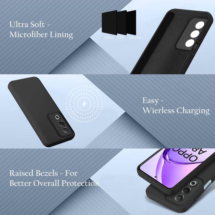 Image du produit Cadorabo Coque pour Oppo A80 TPU Liquid Silicone Case (Oppo A80)