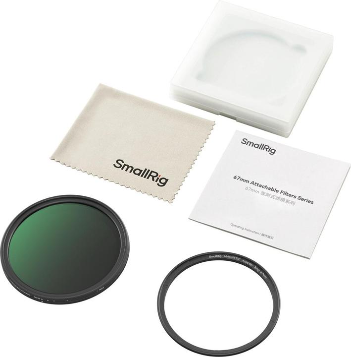 Produktbild SmallRig Magnetic 67mm VND Filter ND2-ND32 (1-5 Stop) & Black Mist 1/4 Filter 5170 (67 mm, ND- / Graufilter, 67 mm)