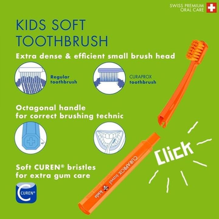 Actual product image Curaprox Kids Travel Set (Extra soft, 3 x)