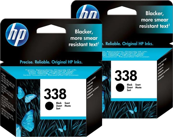 Productafbeelding HP 338 Cartridges Zwart Duo Pack (O)