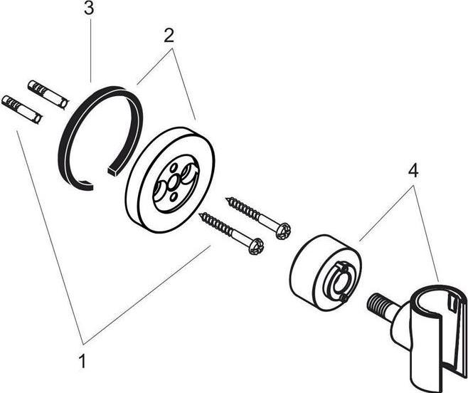 Immagine prodotto hansgrohe Supporto doccia AXOR CITTERIO cromo