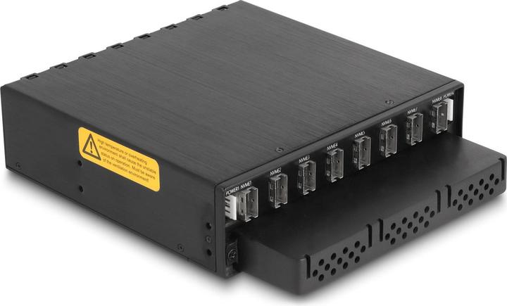 Actual product image Delock 5.25? Removable rack for 8 x M.2 NVMe SSD with Slim SAS