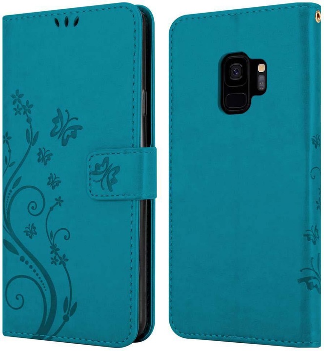 Actual product image Cadorabo Flower Book Cover (Samsung Galaxy S9)