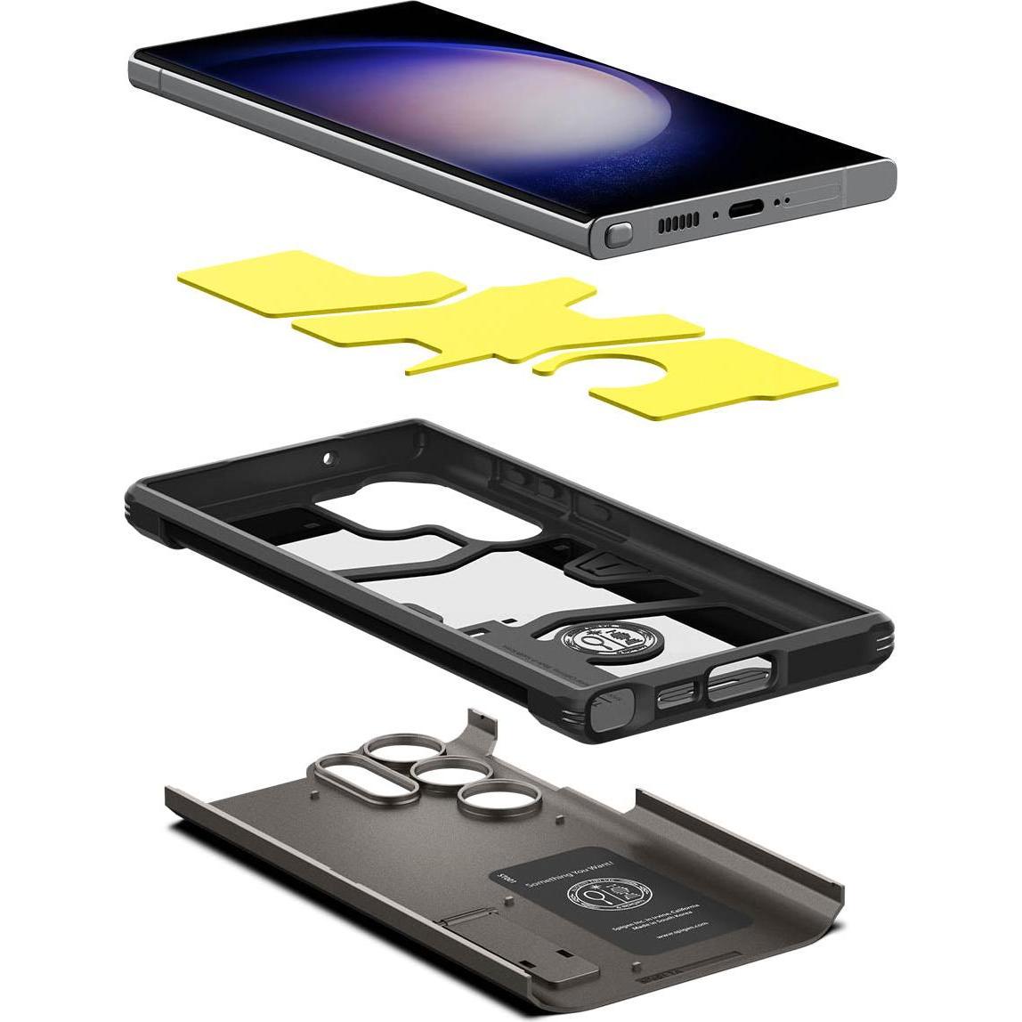 Thumbnail - Spigen Tough Armor (Samsung Galaxy S23 Ultra), Smartphone Hülle, Grau