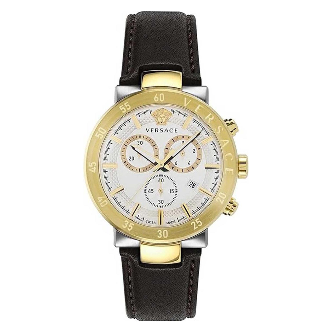 Versace, Armbanduhr, VEPY01321, Gold, (Chronograph, 44 mm)