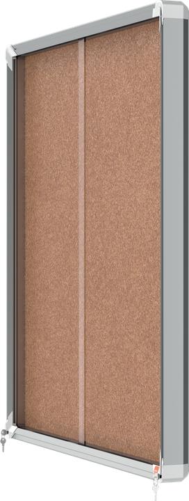 Produktbild Nobo Schaukasten Schiebetür Kork-Rueckwand 12 x DIN A4 für Innenbereich
