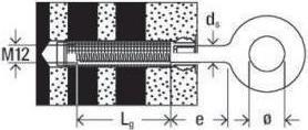 Actual product image Fischer Scaffolding eye FI G M12x40 Eye d. 23 mm (20 pcs.)