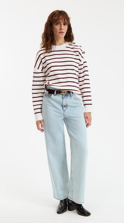 Produktbild La Redoute Collections Matrosenpullover aus reiner Baumwolle (M)