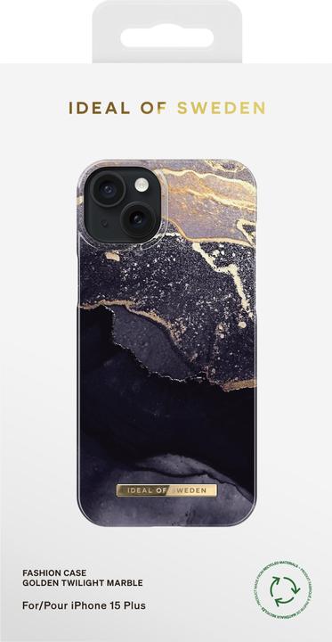 Produktbild iDeal Of Sweden Designer Hard-Cover Golden Twilight Marble (Apple iPhone 15 Plus)