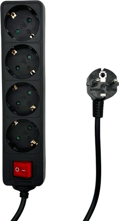 Immagine prodotto MicroConnect Presa Schuko a 4 vie on/off (4 x, CEE 7/3, 5 m)