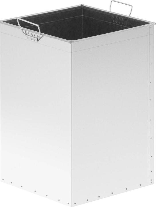 Actual product image Ulsonix Abfalleimer Mülleimer rechteckig mit Aschenbecher Edelstahl / verzinkter Stahl (28.50 l)