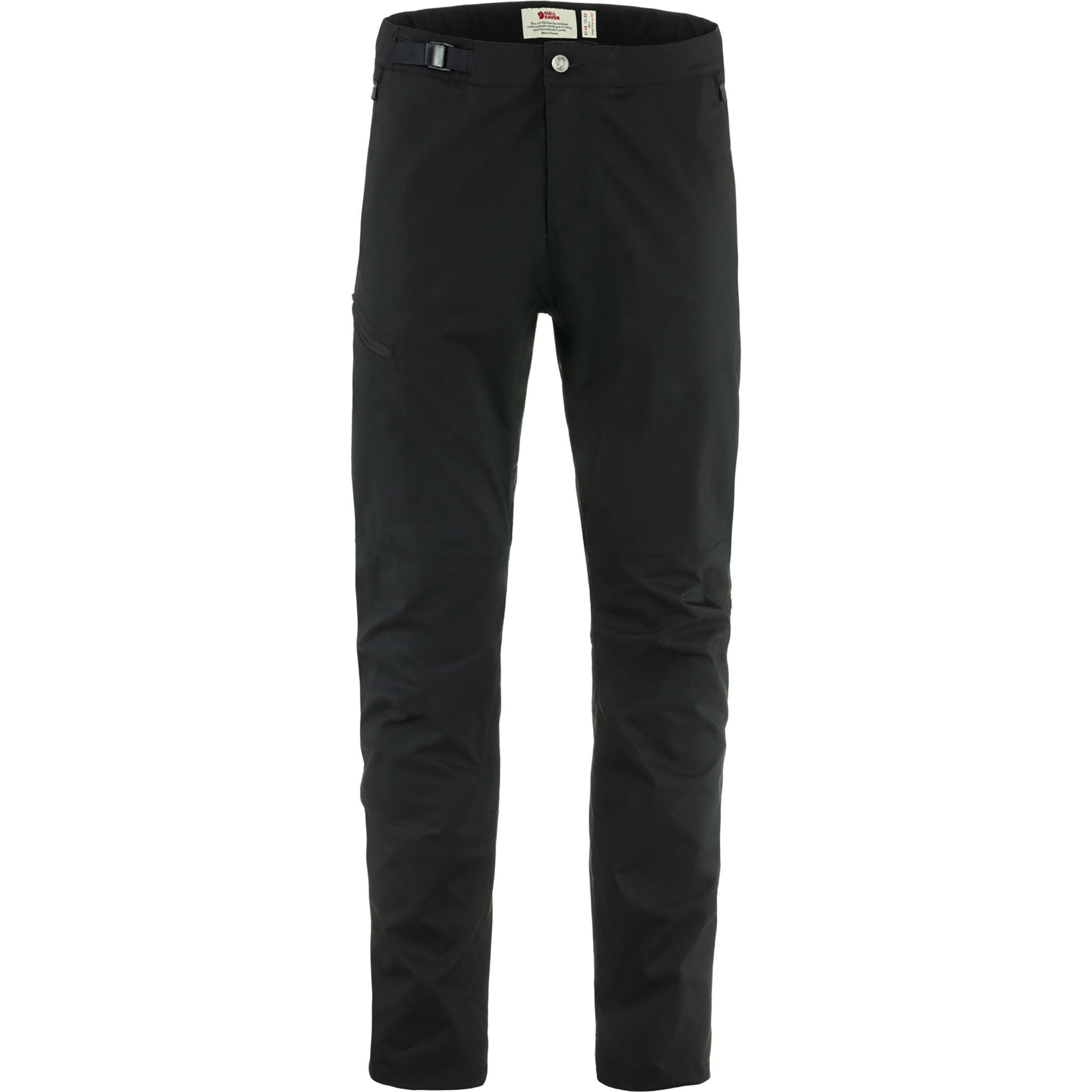 Fjällräven, Herren, Outdoorhose, Abisko Hike Trousers (S), Schwarz, S