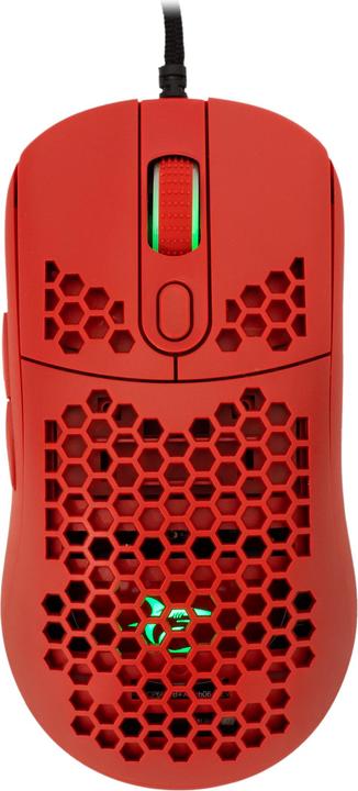 Produktbild White Shark Ultra light gaming mouse Galahad Red, 72g (Kabelgebunden)