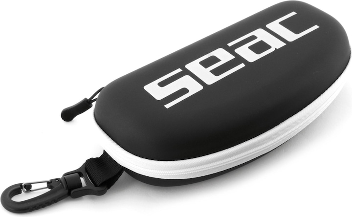 Seac Zwembril Etui Met Rits Zwart/Wit