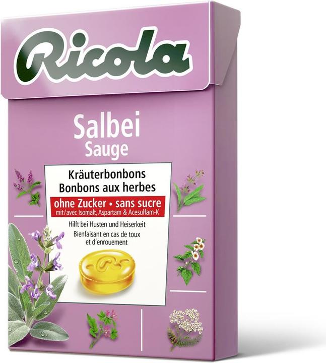 Produktbild Ricola Salbei Kräuterbonbons ohne Zucker Box