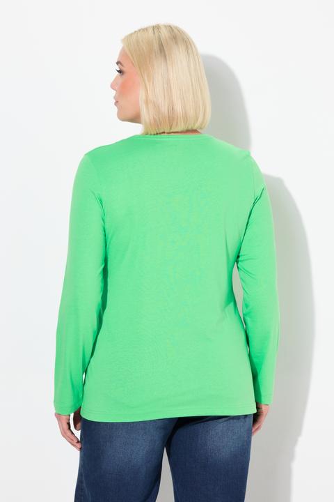 Produktbild Ulla Popken Shirt, Slim, Rundhalsausschnitt, Langarm (58)