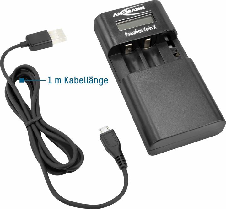 Actual product image Ansmann Powerline Vario X (1 pcs., AAA, AA, Chargers without battery)