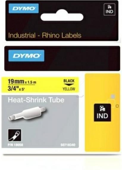 Productafbeelding Dymo Krimpkous ID1 19mm geel (1.90 cm, Geel)