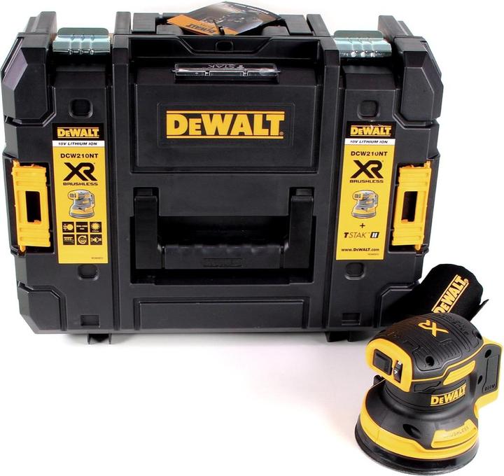 Productafbeelding DeWalt DCW210NT-XJ (Excentrische schuurmachine, 210 W)