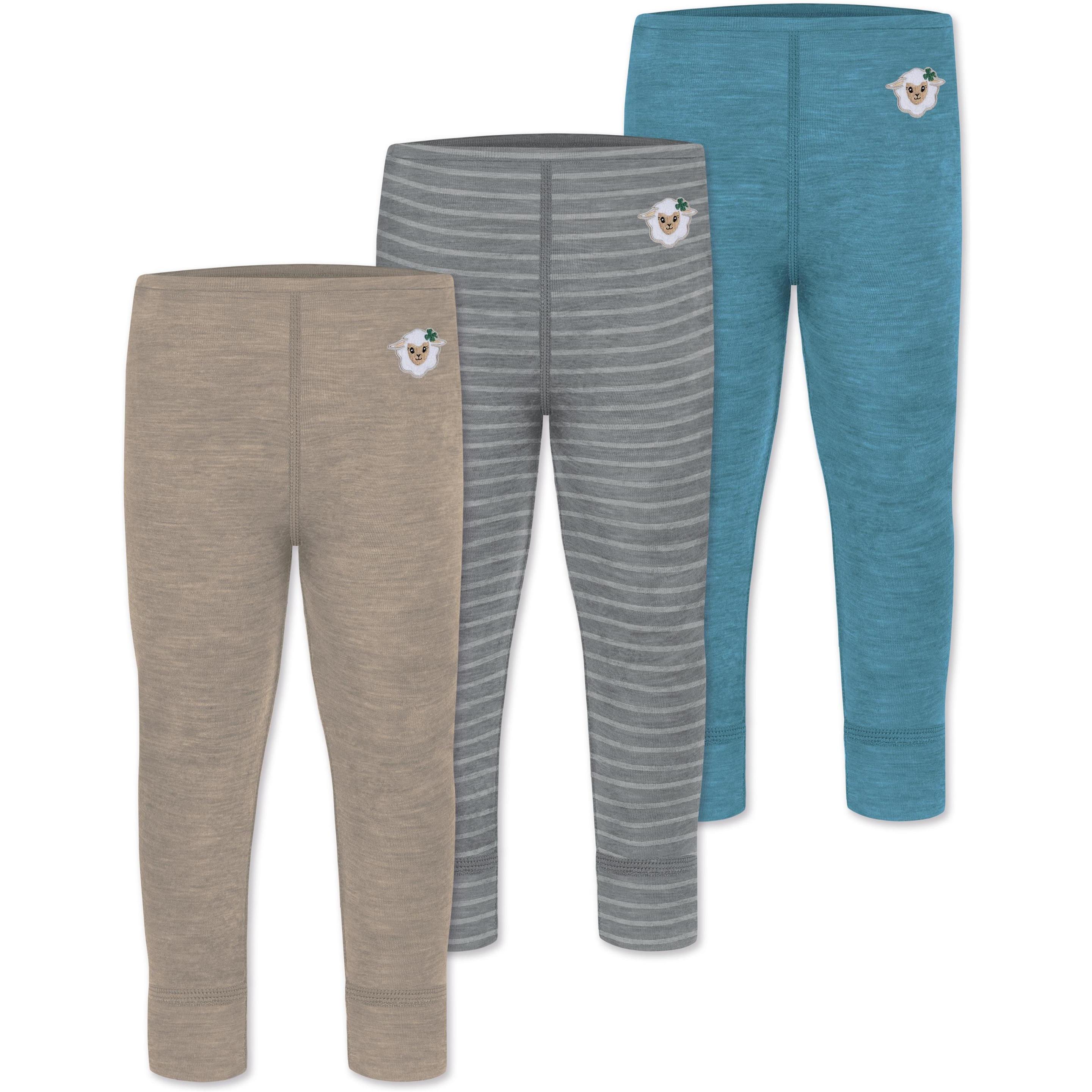 Normani, Herren, Funktionsunterhose, 3er Pack Baby Merino Hose Unterhose „Tihoi" - 9509 (86), Blau, 86