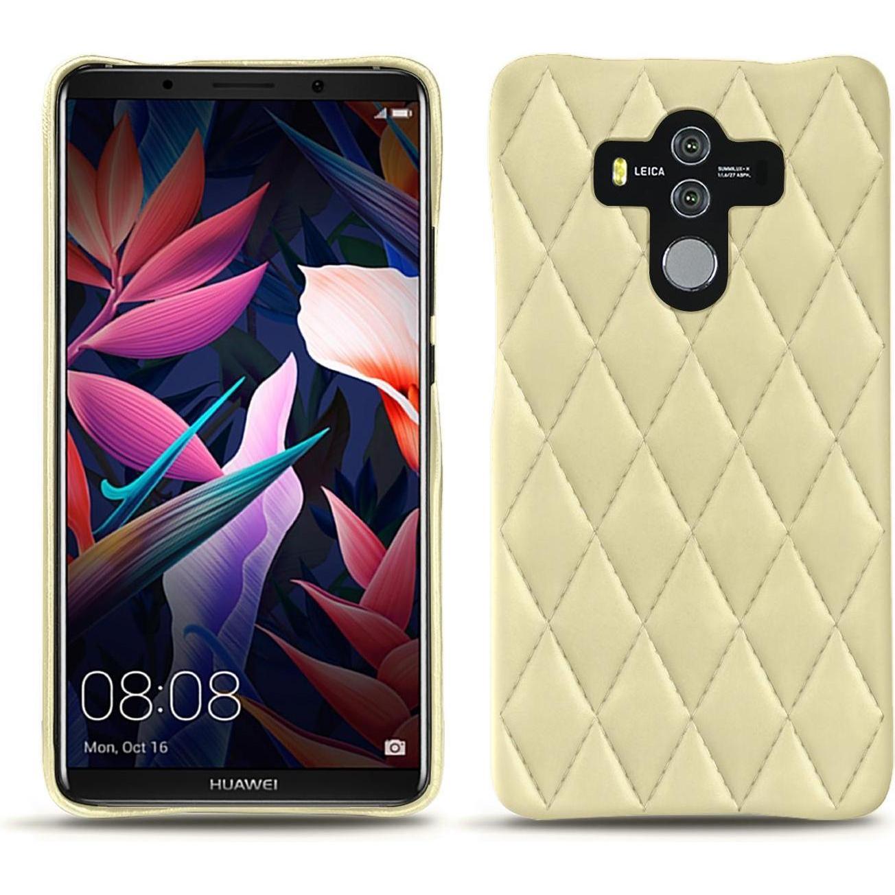 Noreve Lederschutzhülle (Huawei Mate 10 Pro), Smartphone Hülle, Beige