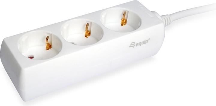 Actual product image equip Socket strip Schuko cable (3x, CEE 7/3, 1.50 m)