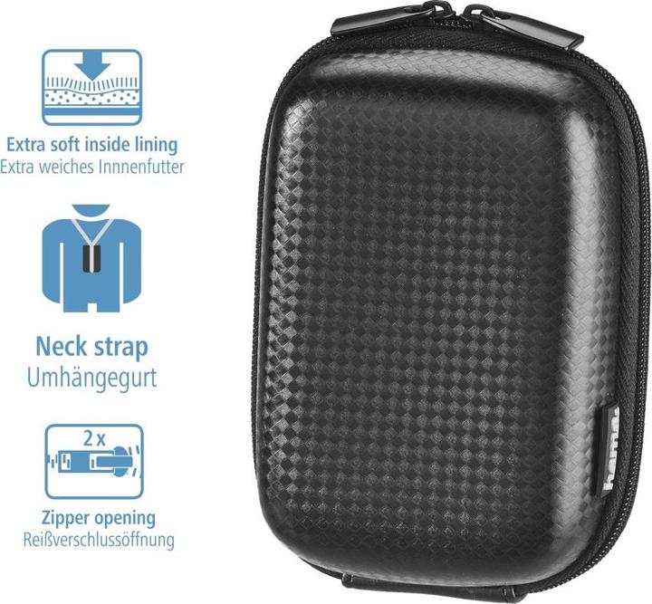 Actual product image Hama Hardcase Carbon Style 60L, camera bag (Kamera Bereitschaftstasche, Camera case, 0.60 l)