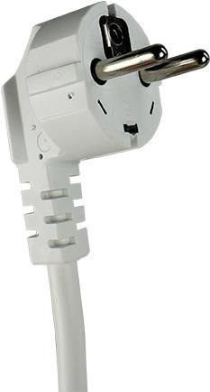 Actual product image As - Schwabe Protective contact spiral cable, white (4 m, CEE 7/3)