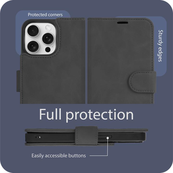 Produktbild Cazy Abnehmbare Brieftaschenhülle für iPhone 13 Pro, Abnehmbare Hülle, Magfit, 2-in-1-Design (Apple iPhone 13 Pro)