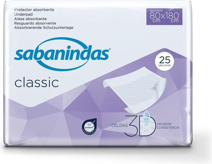 Immagine prodotto Sabanindas Cuscino classico 80x180 - superficie assorbente 60x90 (25 x)